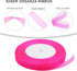 3/8 inch Sheer Organza Ribbon 50 Yards Hot Pink Chiffon Ribbon for Gift Wrapping Father's Day Crafts Wedding Bouquet Ribbon...