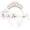 CIEHER Gifts for Women, 50 & Fabulous Sash and Tiara Set, Decorations , Sash and Crown Turning 50 Birthday Party Supplies Favors...