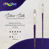 Silver Brush Limited 8801-4 Silver Silk 88 Silver Synthetic Flat Brush for Oil Paintings, Size 4, Long Handle...