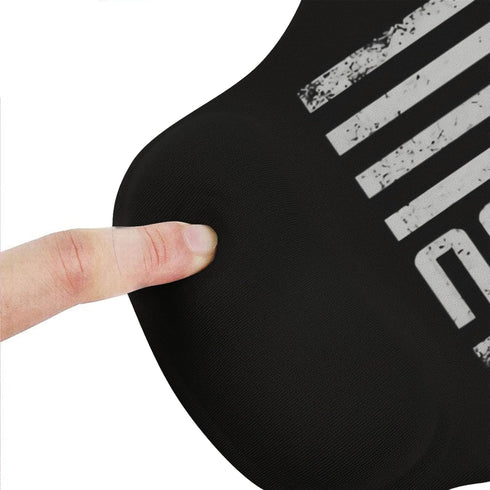 Brazilian Jiu Jitsu American Flag Mouse Pad with Wrist Support-Bottom Nonslip Personalized Mouse Pad Relieve Wrist Pressure Keyboard Mouse Pad Can...