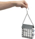 Window Suet Bird Feeder - Single Suet Cake Holder with Roof - Outside Decor - Attract Wild Birds, Woodpeckers - Complete with Hanging Chain...