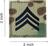 2” x 2” Multicam OCP IR US Army Rank IR Flag Patch with Hook Fastener (E5 Sergeant)...