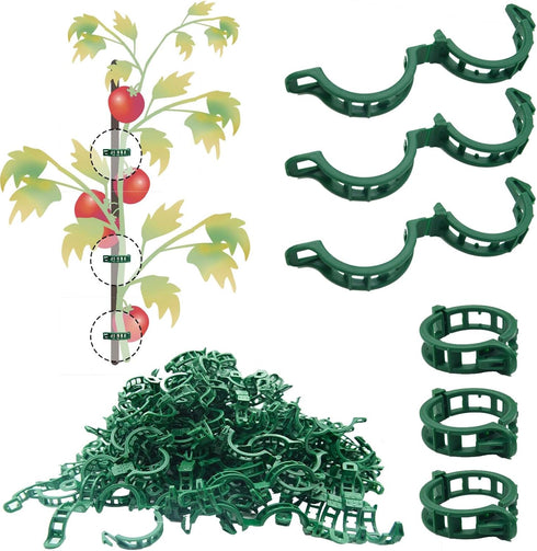 200 pcs plant climbing wall fixture clips, secured plastic plant clips for tomato plants, grape vine, cucumber plants, garden clips?Regular 1.02in...