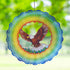 Wind Spinners-12 inch 3D Stainless Steel Eagle Hanging Wind Spinner Metal Wind Catchers Kinetic Sculpture for Lndoor,Outdoor Decor, Yard Art, Gard...