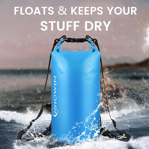 Waterproof Dry Bag, Roll Top Lightweight Waterproof Bag for Men Women 5L/10L/20L Dry Bags for Kayaking, Rafting, Beach, Boating, Swimming & Skiing...