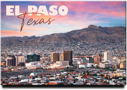 El Paso Fridge Magnet Texas Refrigerator Door Photo Magnet Travel Souvenir...
