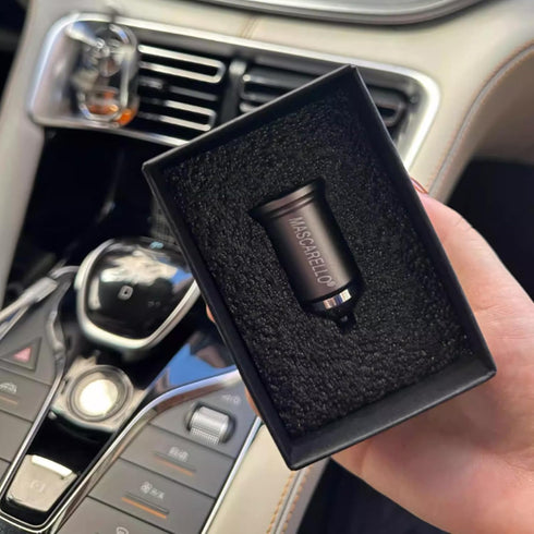 USB C Car Charger Adapter Fast Charging 38W (PD18W/QC20W) Dual Port Cigarette Lighter Compatible with iPhone Series; iPad; Samsung Series (Grey)...