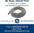 GE WD08X10018 Genuine OEM Tub Gasket for GE Dishwashers...