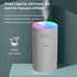 Portable Mini Humidifier, 270ml Small Cool Mist Humidifier with Colorful LED Night Light, USB Personal Desktop Humidifier for Car Office Home Trav...