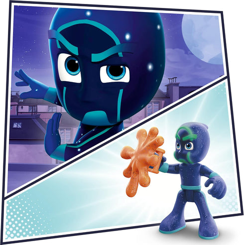 PJ Masks Night Time Mission Glow-in-The-Dark Action Figure Set, Preschool Toy for Kids Ages 3 and Up, 4 Figures and 1 Accessory...