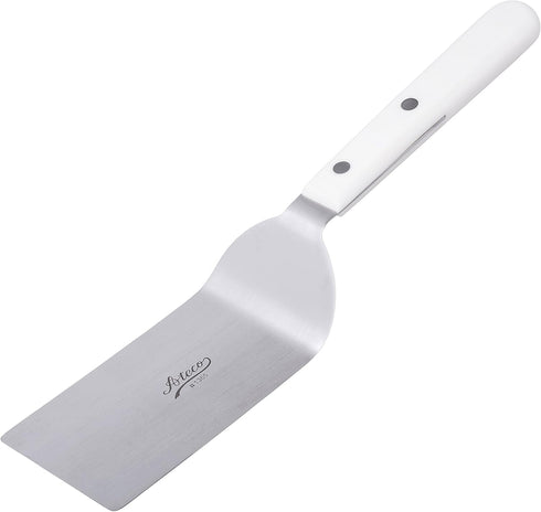 Ateco Cookie Spatula with 6 by 2.5-Inch Stainless Steel Blade, Plastic Handle, Dishwasher Safe, White...