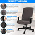 Stretch Office Chair Cover, Soft Comfortable Computer Chair Covers with Durable Zippers, Universal Boss Chair Cover, Elastic Washable Office Chair...