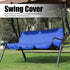 Keenso Swing Seat Cover, 3 Seat Premium 190T Polyester Taffeta Swing Cushion Cover Outdoor Waterproof Swing Chair Cover for Patio Courtyard Garden...