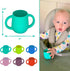 Silicone Baby Cups for Baby or Toddler 2 Pack Flexible Food-Grade Safe BPA Free with Easy-Grip Handles for Self-Feeding Training...