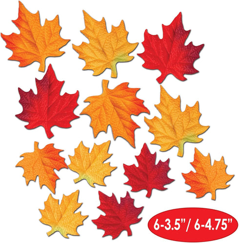 Deluxe Fabric Autumn Leaves Cutouts...