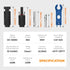 Solar Connectors Solar Panel Cable Connectors 11Pcs Male Female with Spanners 1000V 30A 10AWG ~ 14AWG Waterproof Dustproof Connector with 1 Spanne...
