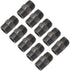 LONG TAO 10PCS 1/2" x 1.5" Black Malleable Steel Nipples Fitting Industrial Piping Plumbing Supplies Thread Pipe Nipple Adapter Fittings...