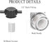 3/8 Inch Water Pump Strainer Hose Barb In-Line Strainer Twist-On Sprayer Filter 50 Mesh Stainless Steel Filter Screen for Water Pump 12V DC 80 PSI...