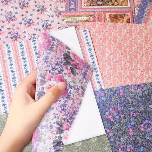 6x6” 160gsm cardstock Single Sided Scrapbooking 24 Paper Pad vintage decoupage scrapbook kit patterned paper junk journal supplies journaling supp...