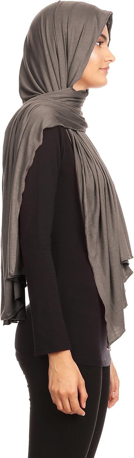 Jersey Hijab Head Scarf for Women - Made in the USA - Muslim, African and Indian Fashion Compatible...