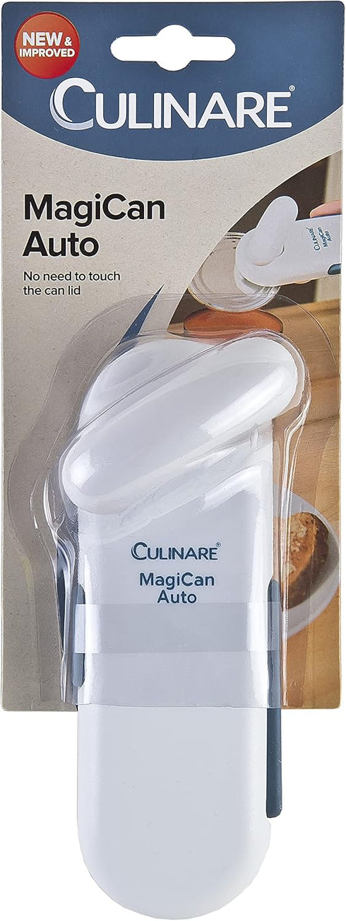 C10011 MagiCan Auto 2 Can Opener - Manual opener with a patented cutting system and a strong clamp mechanism for single-hand use, in white, 20 x 5...