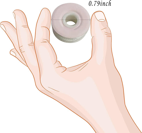 HimaPro 144 Prewound Bobbins for Embroidery Machines Size L (SA155) Cardboard Sided Good for Brother, Babylock, Janome, Bernina, Husqvarna, Pfaff ...