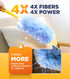 Heavy Duty Duster Kit with 20 Duster Refills & 1 Handle, Compatible with Swiffer Dusters, Multisurface 360° Dusters with 4X Microfibers, Unscented...