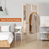 2pcs Over The Door Hooks for Hanging - Foldable Over The Door Clothes Hanger with 6 Groves, Extra Strong Over The Door Drying Rack for Hanging Clo...