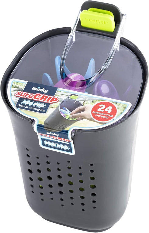 SureGrip Clothespin Pod with 24 SureGrip Pegs...