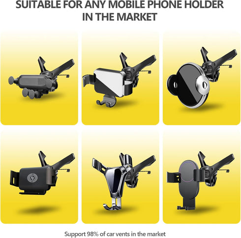 Universal Air Vent Clip for Car Mount,Sturdy Vent Grip for Most Car Phone Holder&Wireless Car Charger-Only Vent Clip for Replace/Upgrad(Compatible...