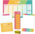 Bright Motivational Sticky Note Ensemble Set / 5 Notepad Set - 50 Sheets Per Pad/Modern and Sassy Repositionable Notepad Desk Set...