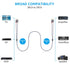 Ruaeoda 2RCA Cable 6 ft, 2RCA Male to 2RCA Male Stereo Audio Cables Shielded Braided 2RCA Stereo Cable for Home Theater, HDTV, Amplifiers, Hi-Fi S...