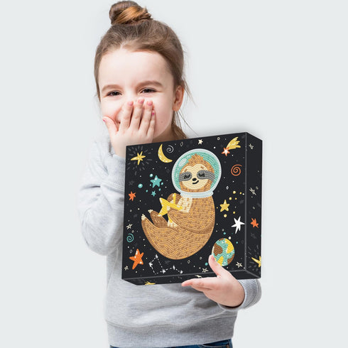 DIAMOND DOTZ ® - Sloth Universe Dotz Box, Partial Drill, Round Dotz, Diamond Painting Kits, Diamond Art Kits for Adults, Gem Art, Diamond Art, Kit...