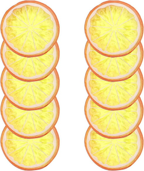 30 PCS Artificial Lemon Slices - Simulation Lemon Slices Plastic Fake Fruit Artificial Lifelike Small Fruit Model for Home Kitchen Table Party Dec...