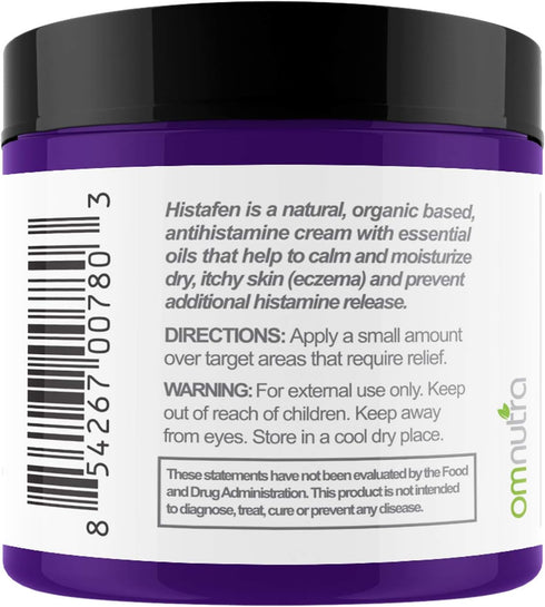 Histafen Antihistamine Itch Calming Cream - 4oz Anti Itch Cream Extra Strength Intensive Healing Lotion Exema Creams for Adults & Kids with Low Di...