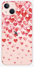 Blingy's for iPhone 13 Case (6.1 inch), Lovely Red Hearts Design Transparent Soft TPU Protective Clear Case (Falling Hearts)...