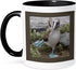 3dRose (mug_86141_4) Ecuador Galapagos Islands Blue-footed Booby - SA07 CMI0902 - Cindy Miller Hopkins - Two Tone Black Mug, 11oz...