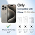 JETech Case for iPhone 15 Pro Max 6.7-Inch, Shockproof Phone Bumper Cover, Solid Color Matte TPU Frame, Anti-Scratch Clear Back (Natural Titanium)...