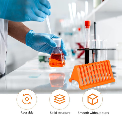 Biological Specimen Slides Holder 2pcs Microscope Slides Staining Rack Glass Slide Holder Lab Sample Slide Storage Shelf for Basic Biology Lab Sci...