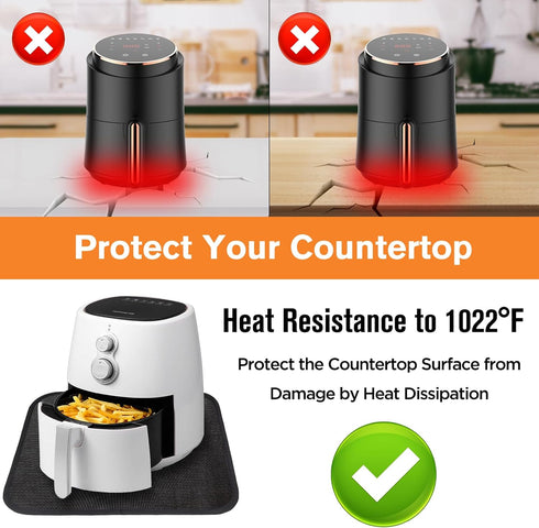 15x18”Heat Resistant Mats for Countertop, 2 Pack Heat Resistant Mats for Air Fryer, Stand Mixer, Microwave Oven, Coffee Maker, hot pads for kitche...
