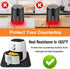 Heat Resistant Mats for Countertop, 16x24’’ No-slip and Waterproof Heat Resistant Mat for Air Fryer,Stand Mixer,Microwave Oven,Coffee Maker,Counte...