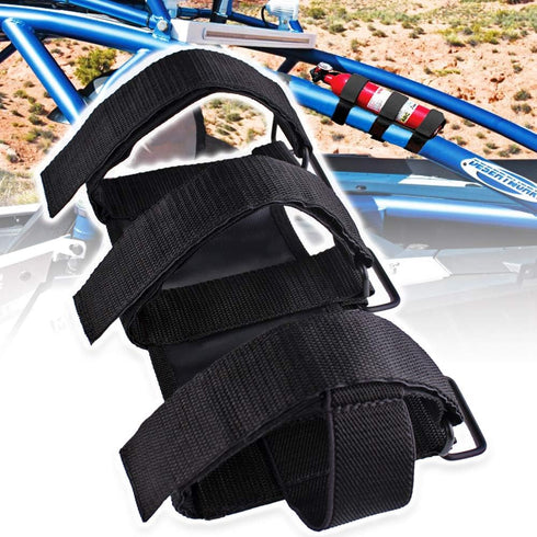Universal UTV Roll Bar Fire Extinguisher Holder Compatible with Polaris RZR Ranger General 900 1000 XP Maverick X3 - Enhanced Stitching Quick Rele...
