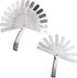 CAMWAY 2Pcs Feeler Gauge Set Stainless Steel Metric/Inch 32 Straight Blade Steel Feeler Gauge,16pcs Feeler Gauge and 45º Blades Offset for Measuri...