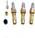 3Pcs Air Chucks for Tires,Brass Screw On Tire Inflator Chucks,Heavy Duty Twist-on Chucks with 3Pcs Presta Vavle Adapters...