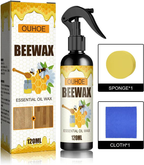 Natural Beeswax Spray,Beeswax Spray Cleaner,The Original Beeswax Spray Furniture Polish And Cleaner,Beeswax Polish Spray Used to care for living r...
