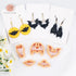 Puocaon Bat Polymer Clay Cutters - 5 Shape Bats Clay Cutters for Polymer Clay Jewelry Making, Hanging Bat Clay Jewelry Cutter for Earrings Making,...