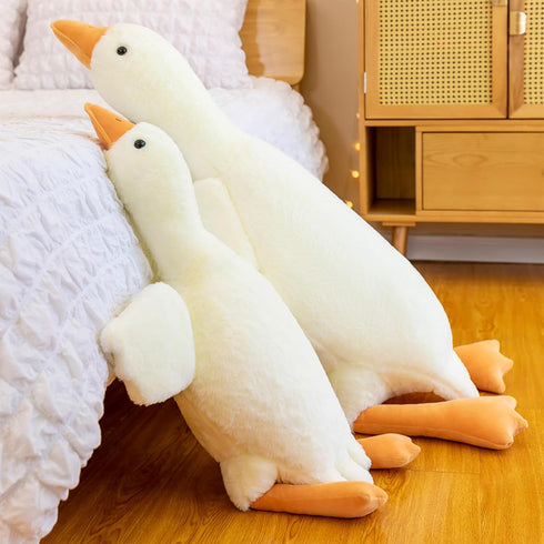 Heionia Goose Stuffed Animal 19.7'' Goose Plush Toy White Stuffed Goose Soft Plushie Sleeping Hugging Pillows 1Pcs...