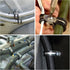 12 Pack 2 Inch Stainless Steel Cable Clamps, Metal Pipe Clamps Wire Clamps Conduit clamps for Tube, Pipe or Wire Loom Installation, Rubber Cussion...