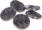 ABS 5pcs Metal Plated Shank Button - Diagonal Textured and Smooth Basket Weave Design - 48L(30mm) - Antique Nickel...