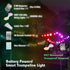 DIY LED Trampoline Lights, Change Color When Jumping Trampoline Lights with Bluetooth APP and Remote Control, Fits 8FT 10FT 12FT 14FT 15FT 16FT Tr...